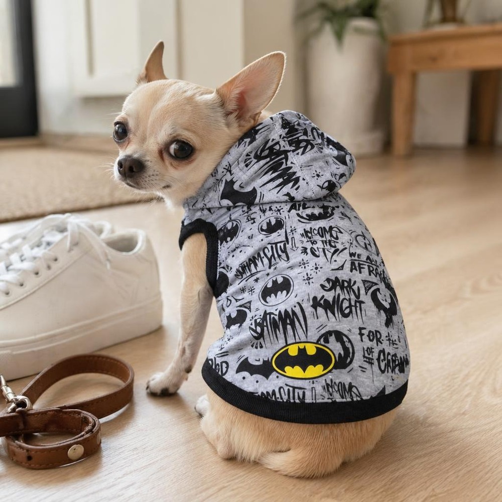 Batman Hundetrøje Grå | Batman Kæledyrsudstyr - Temashop
