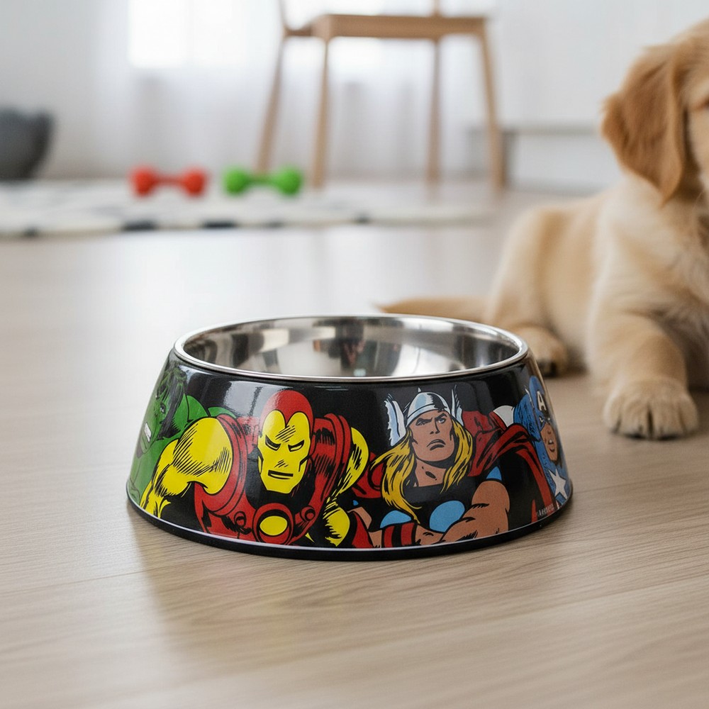 Marvel Avengers Madskål (22 cm) | Marvel Kæledyrsudstyr - Temashop