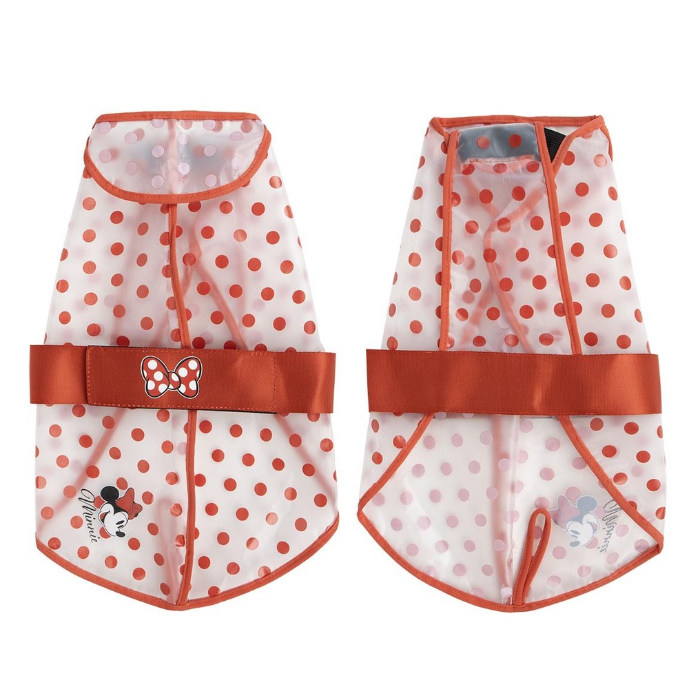Minnie Mouse Prikket Hunde Regnfrakke | Minnie Mouse Kæledyrsudstyr - Temashop