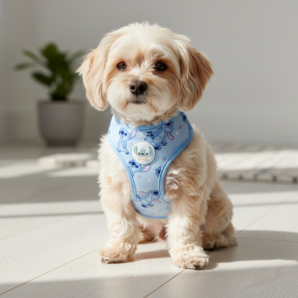Stitch Hundesele Lyseblå | Stitch Kæledyrsudstyr - Temashop