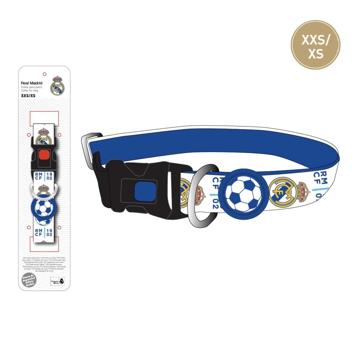 Real Madrid Hundehalsbånd | Fodbold Kæledyrsudstyr - Temashop