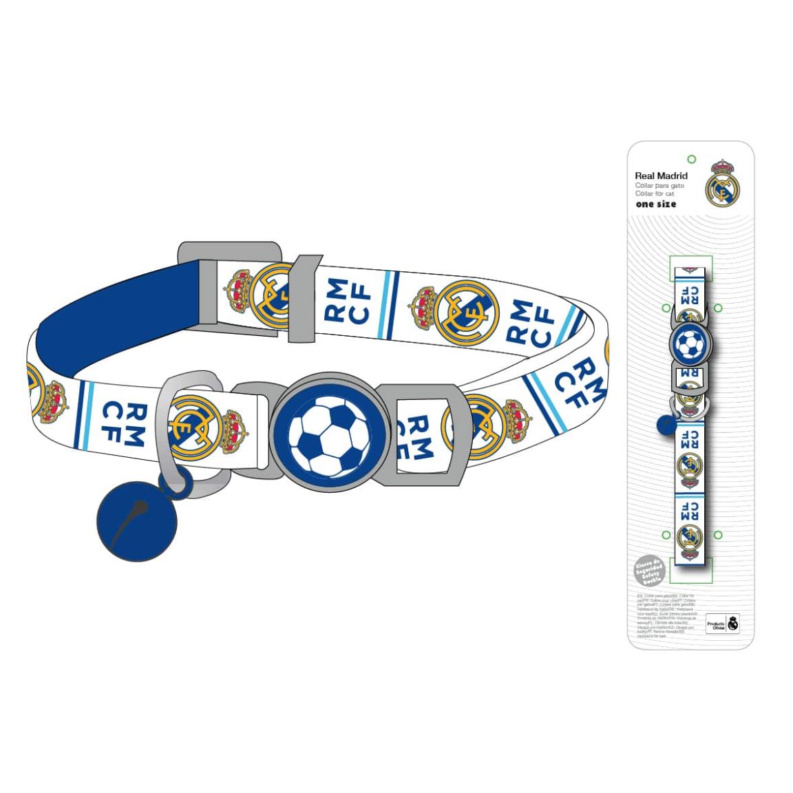Real Madrid Kattehalsbånd | Fodbold Kæledyrsudstyr - Temashop
