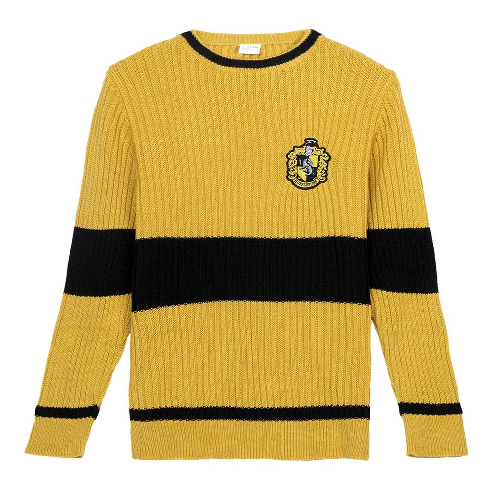 Harry Potter Hufflepuff Striktrøje | Harry Potter Overdel - Temashop