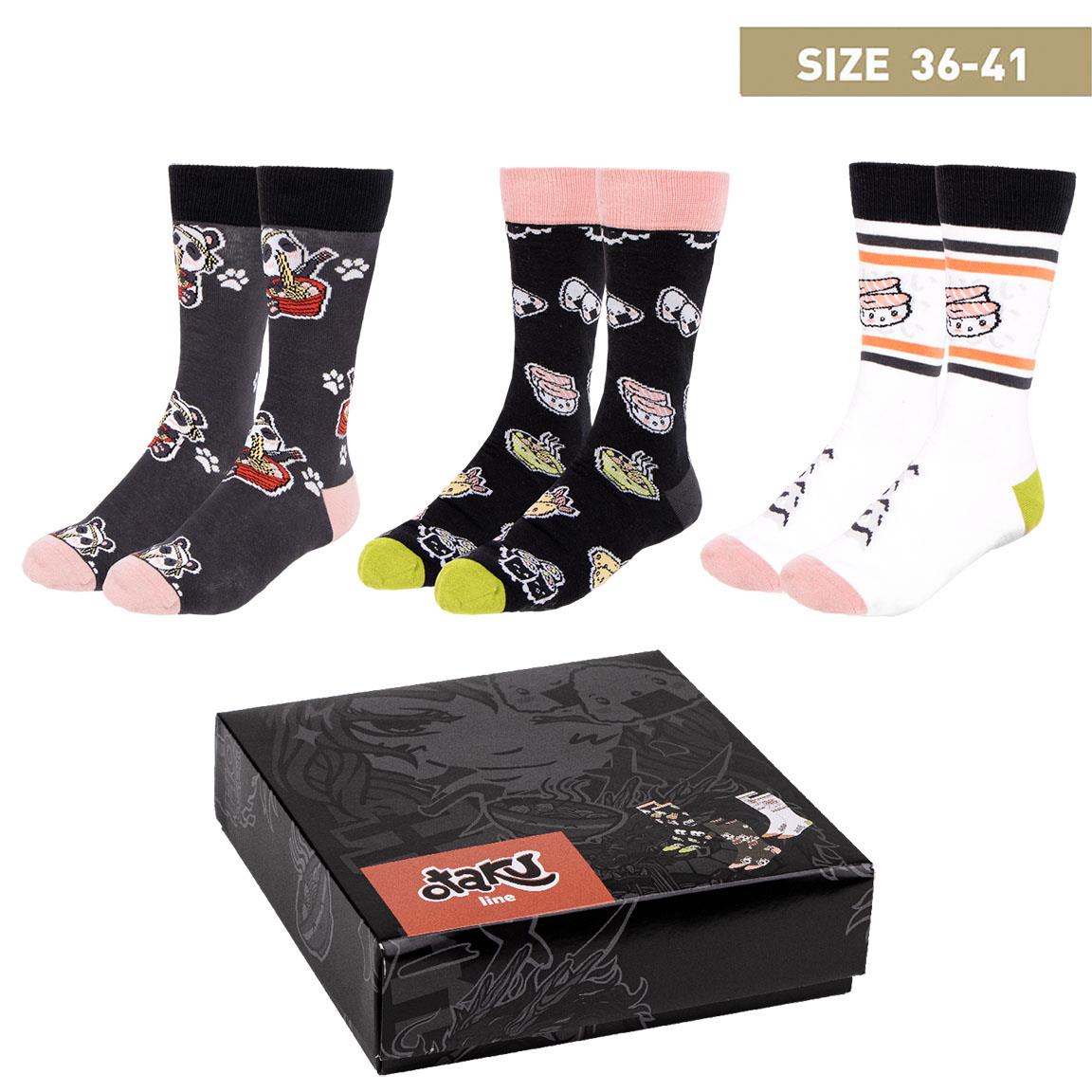 Otaku Ramen Strømper 35-41 (35-41) | Otaku Strømper / Strømpebukser / Knæstrømper - Temashop