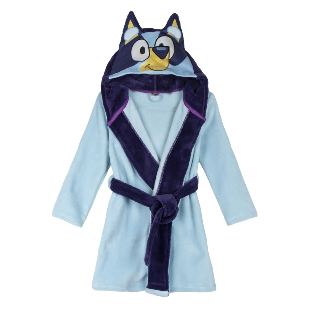 BlueyÂ® 3D Morgenkåbe Lyseblå