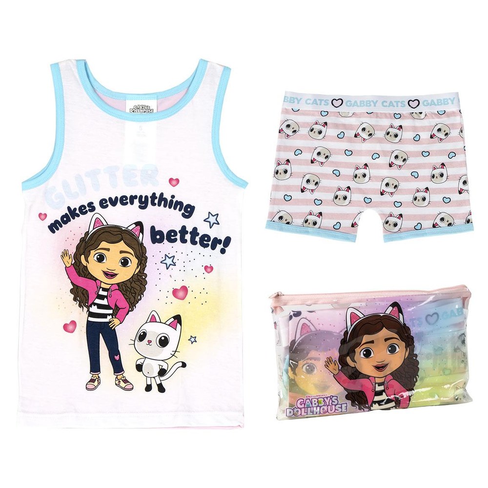 Glitter Makes Everything Better Gabbys Dukkehus Kort Pyjamas | Gabbys Dollhouse Pyjamas - Temashop