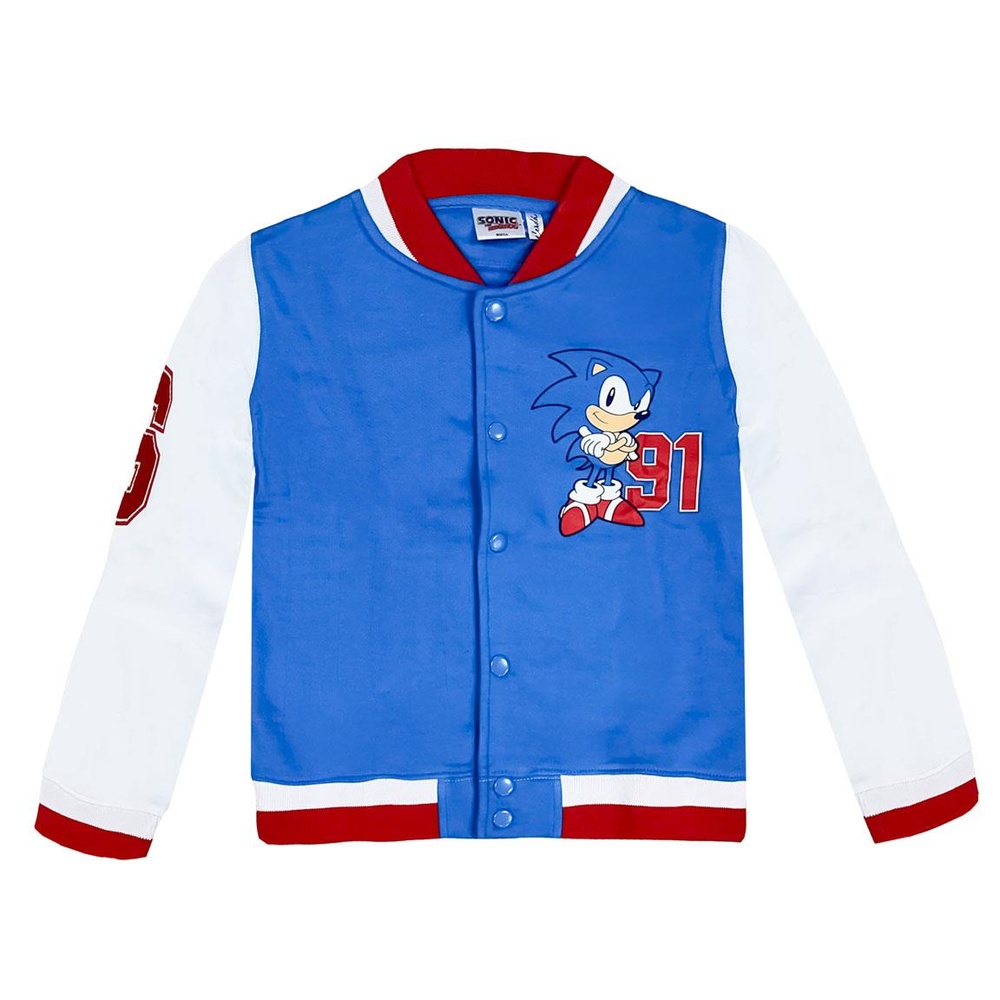 Sonic 91 Baseballjakke | Sonic Overdel - Temashop