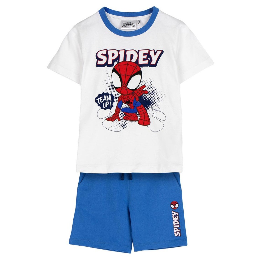 Spidey Team Up T-shirt & Shorts Sæt | Spider-Man Overdel - Temashop