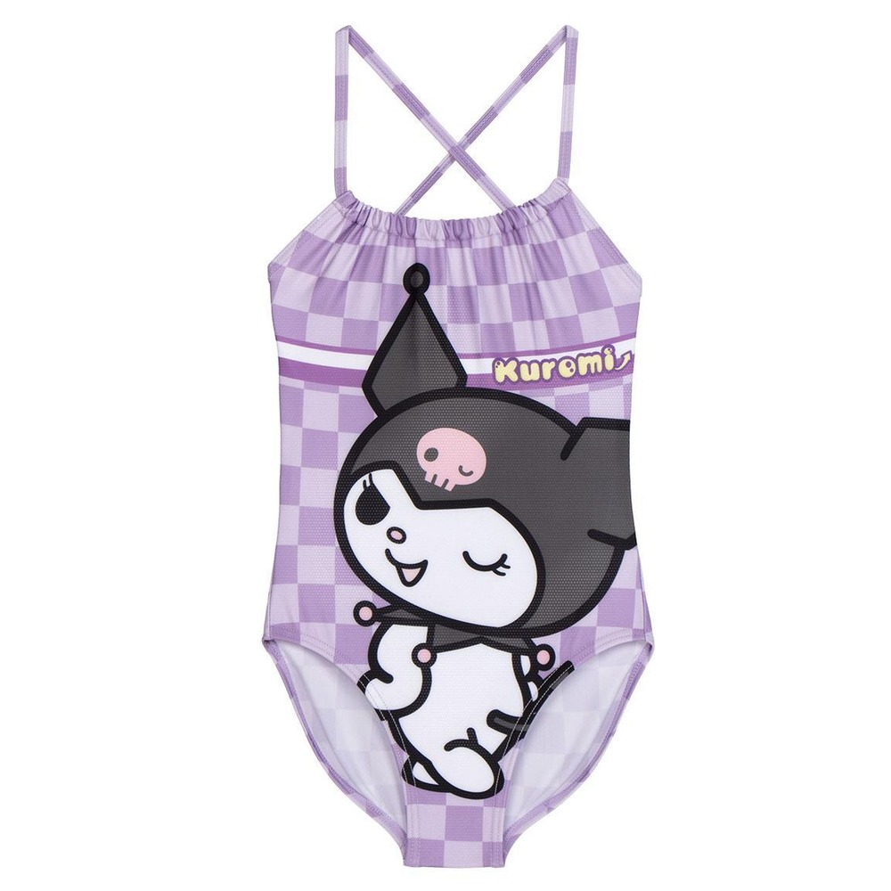 Hello Kitty Kuromi Badedragt Lilla | Hello Kitty Badetøj - Temashop