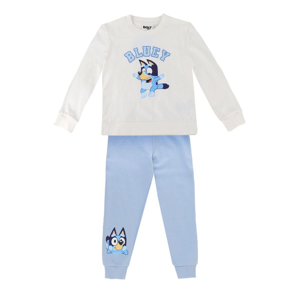Bluey Joggingtøj Lyseblå | Bluey Kostume - Temashop