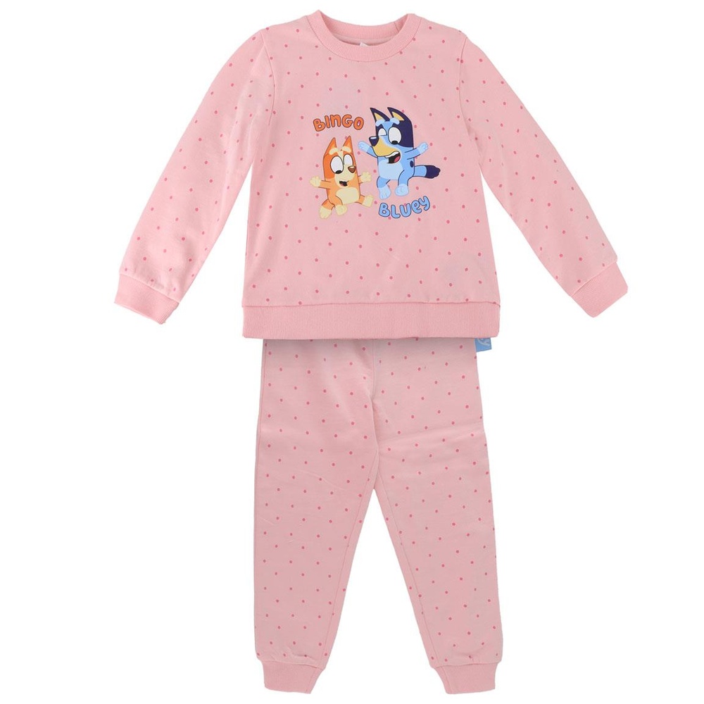 Bluey Joggingtøj Lyserød | Bluey Overdel - Temashop