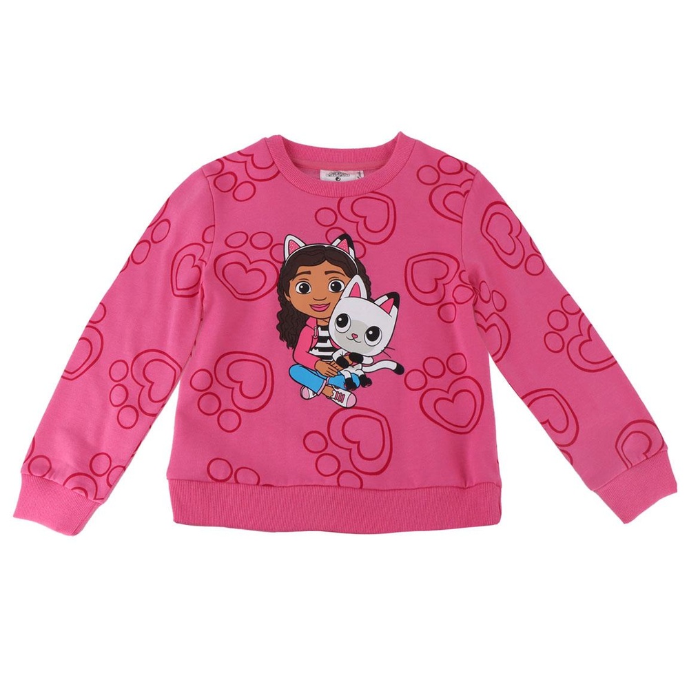 Gabbys Dukkehus Hjerter Sweatshirt | Gabbys Dollhouse Overdel - Temashop
