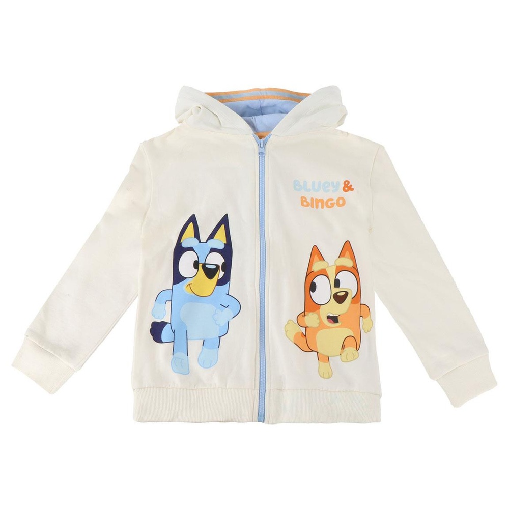 Bluey Bluey & Bingo Hættetrøje Med Lynlås | Bluey Hoodie - Temashop