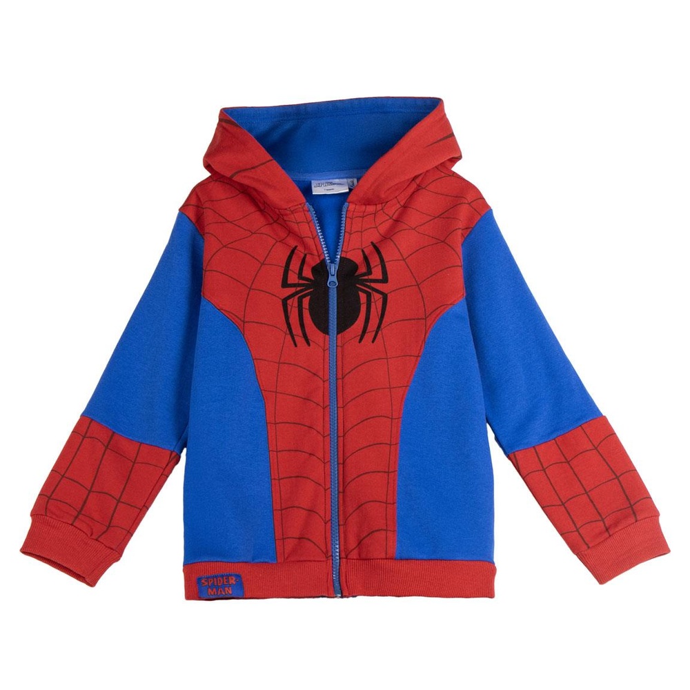 Spiderman Logo Hættetrøje Med Lynlås | Spider-Man Hoodie - Temashop