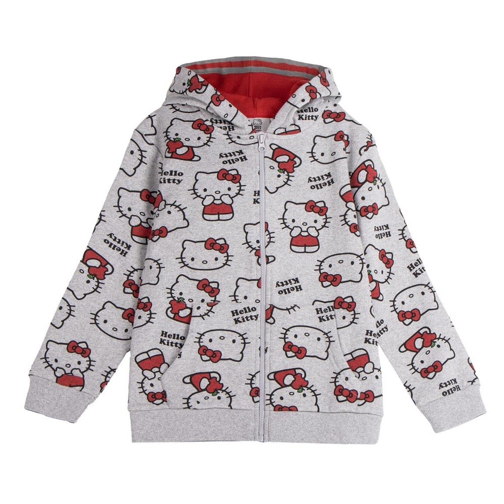 Hello KittyÂ® Allover Print Hættetrøje Med Lynlås