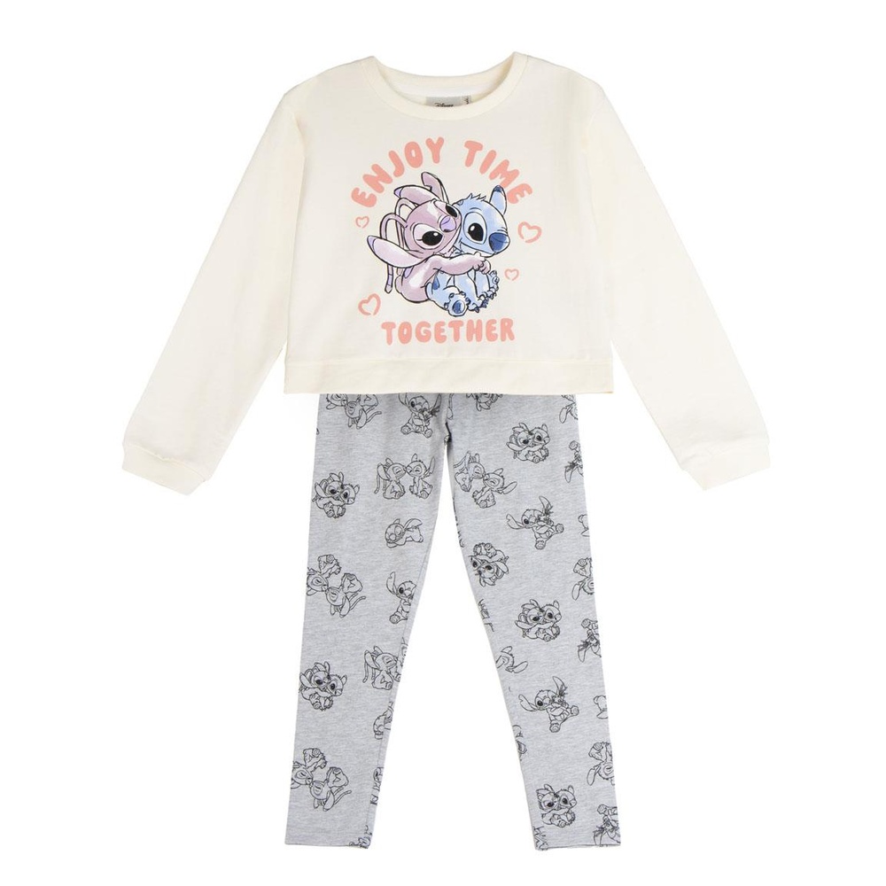 Lilo & Stitch Enjoy Time Together Trøje & Leggings Sæt | Stitch Pyjamas - Temashop