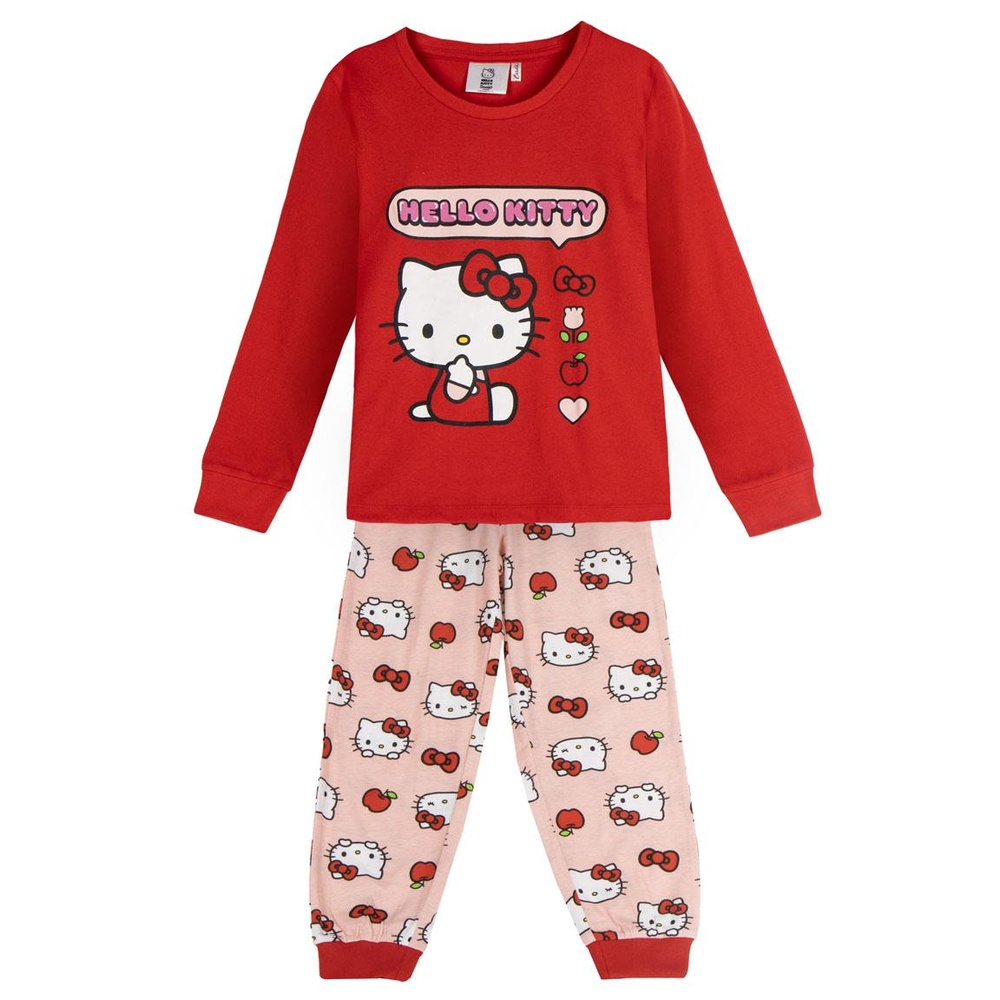 Hello Kitty Langærmet Pyjamas | Hello Kitty Pyjamas - Temashop