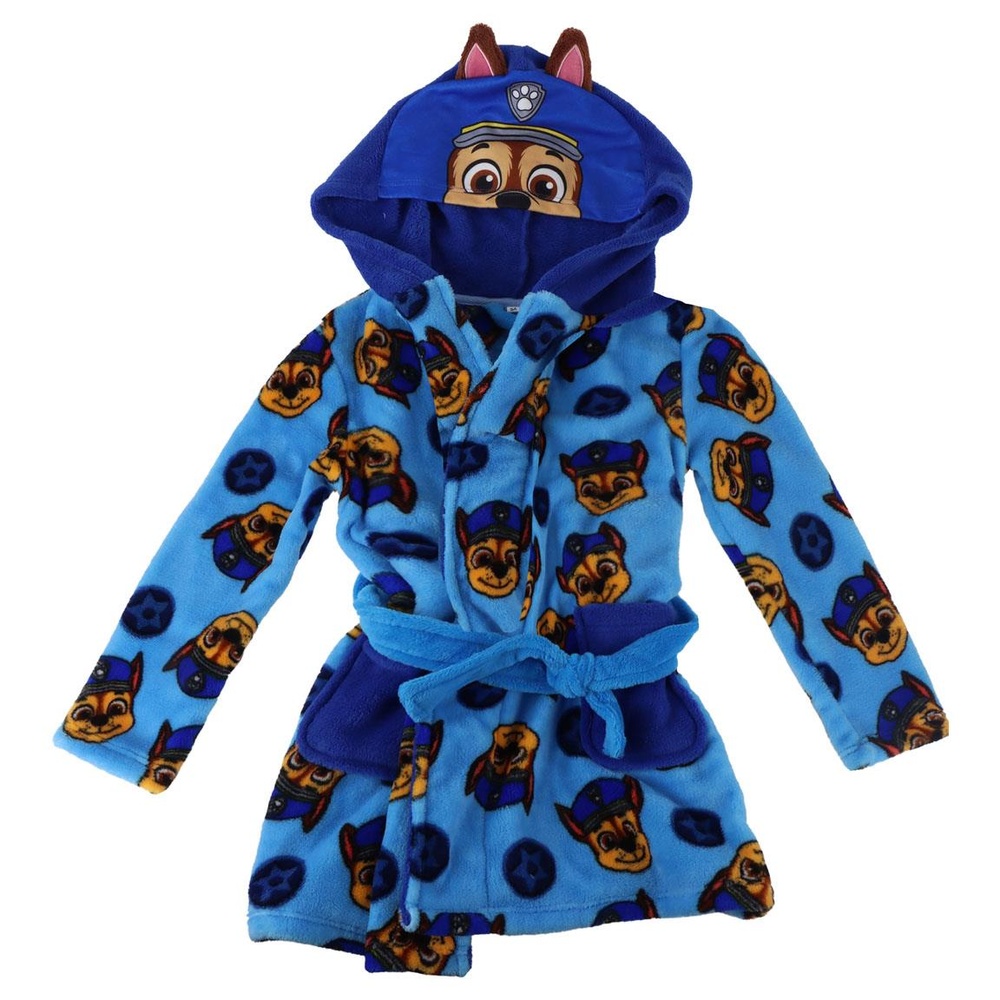 Paw Patrol Chase Morgenkåbe Blå | Paw Patrol Kåbe - Temashop
