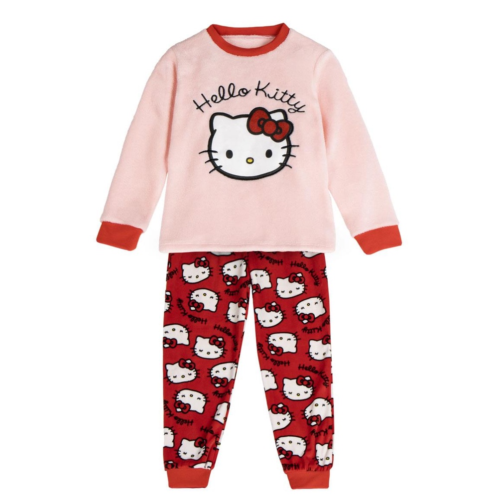Hello Kitty Coral Fleece Pyjamas | Hello Kitty Pyjamas - Temashop