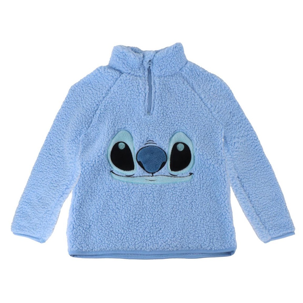 Stitch Ansigt Sherpa Trøje | Stitch Overdel - Temashop
