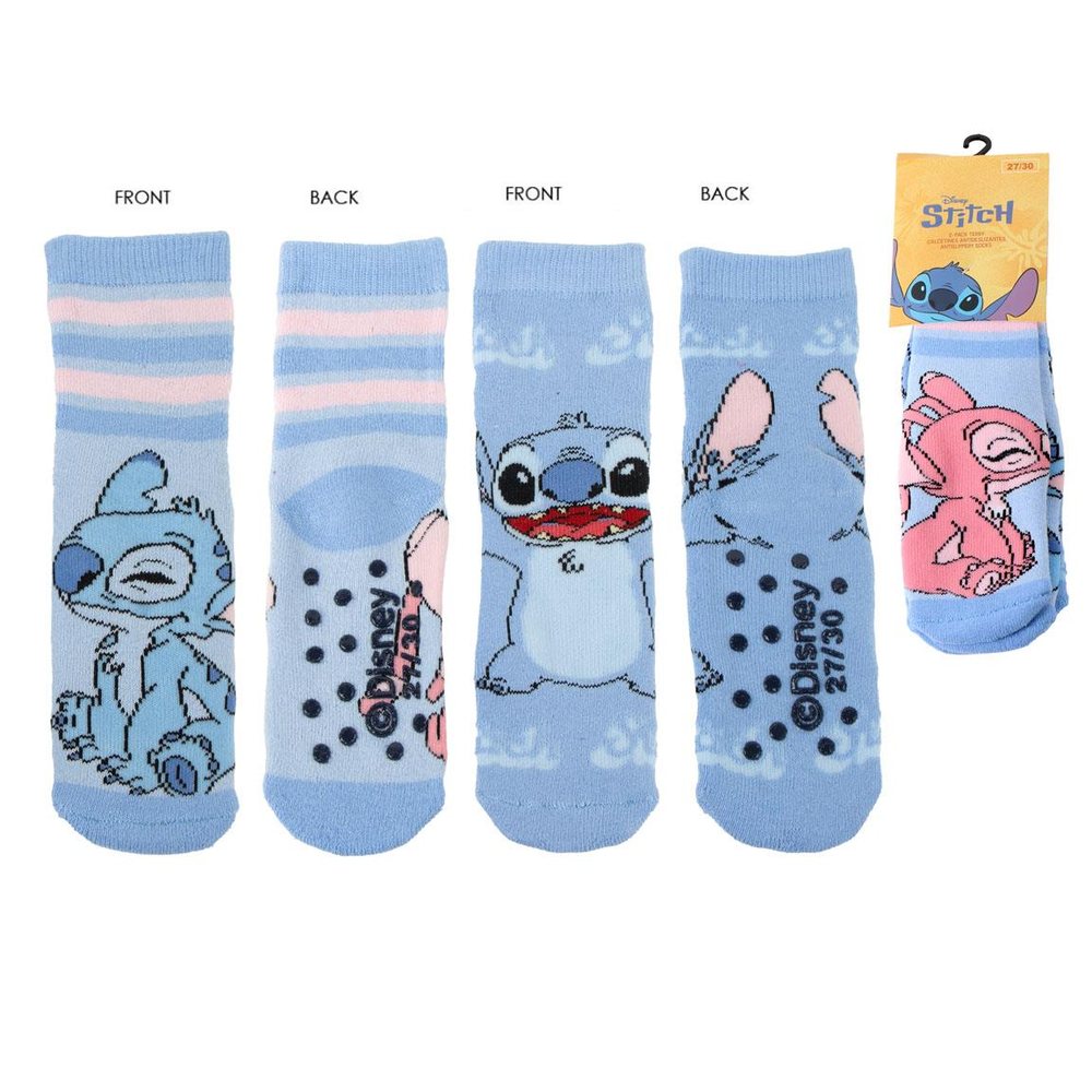 Stitch Skridsikre Strømper Lyseblå | Stitch Strømper / Strømpebukser / Knæstrømper - Temashop