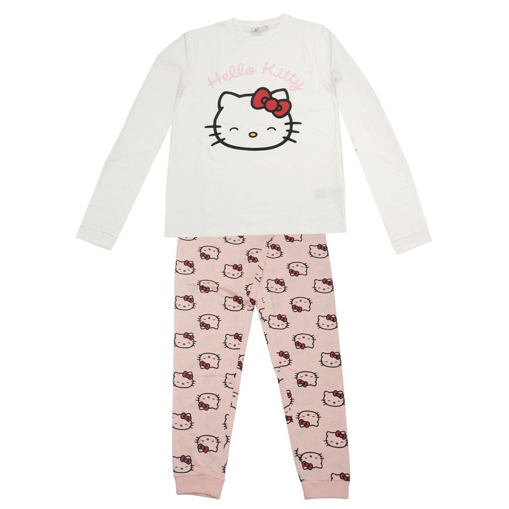 Hello Kitty Langærmet Pyjamas | Hello Kitty Pyjamas - Temashop