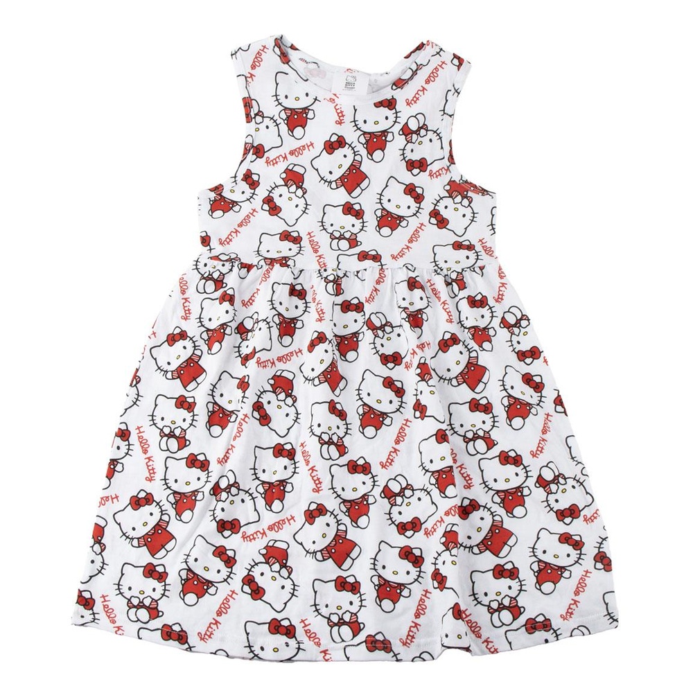 Hello Kitty Allover Print Kjole | Hello Kitty Kostume - Temashop