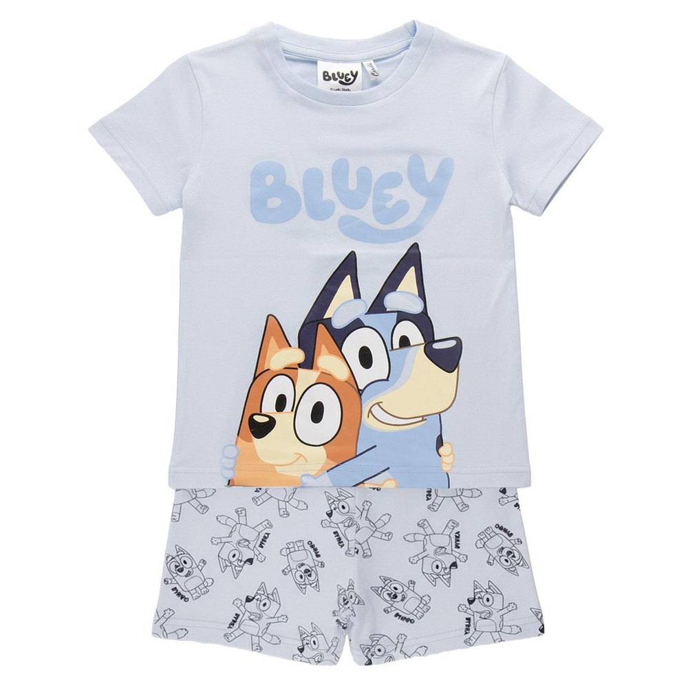 BlueyÂ® Bluey & Bingo Kort Pyjamas