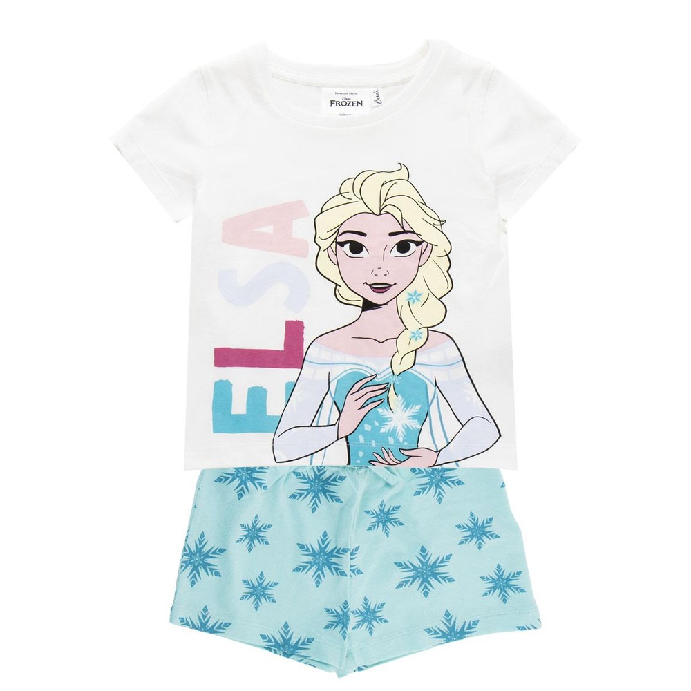 FrozenÂ® Elsa Kort Pyjamas Lyseblå