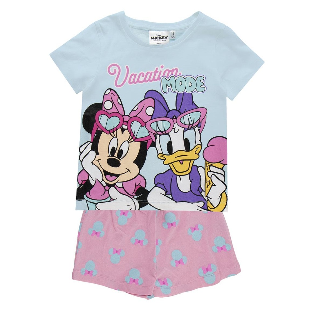 Minnie Mouse Vacation Mode Kort Pyjamas | Minnie Mouse Pyjamas - Temashop