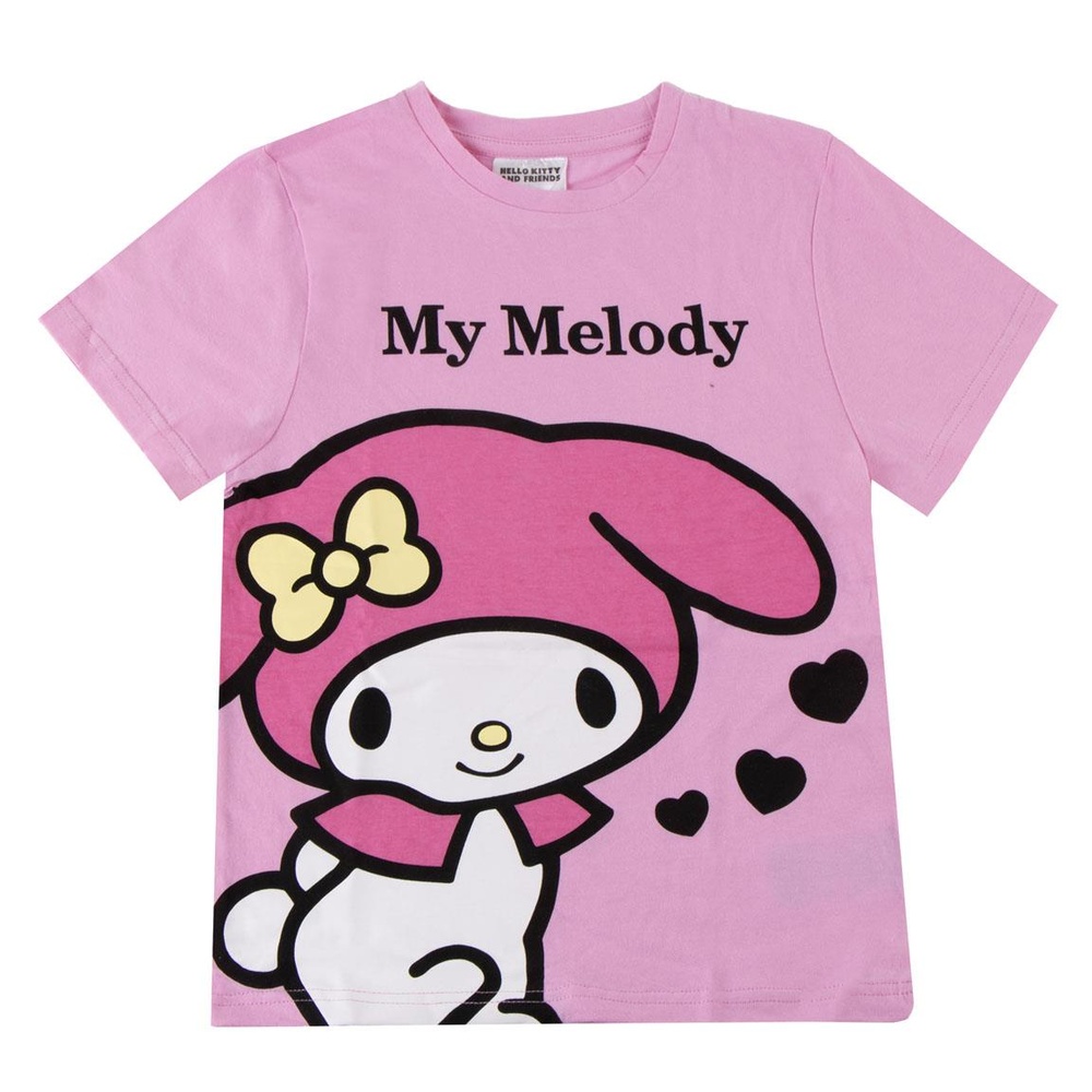 My Melody Hjerter T-shirt | Hello Kitty Overdel - Temashop