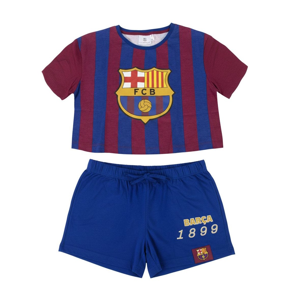 FC Barcelona Logo Kort Pyjamas | Fodbold Pyjamas - Temashop
