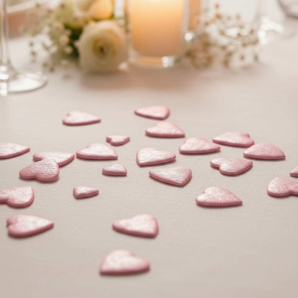 Hjerte Konfetti Lyserød