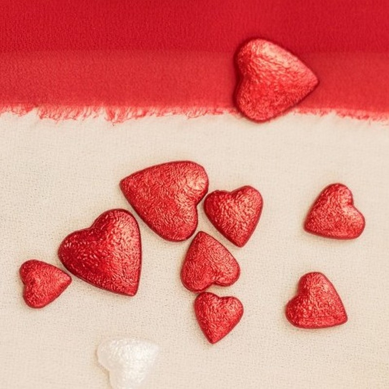 Hjerte Konfetti Rød