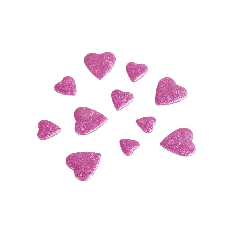 Hjerte Konfetti Pink - 1 pose (50 g) | Valentinsdag Konfetti - Temashop