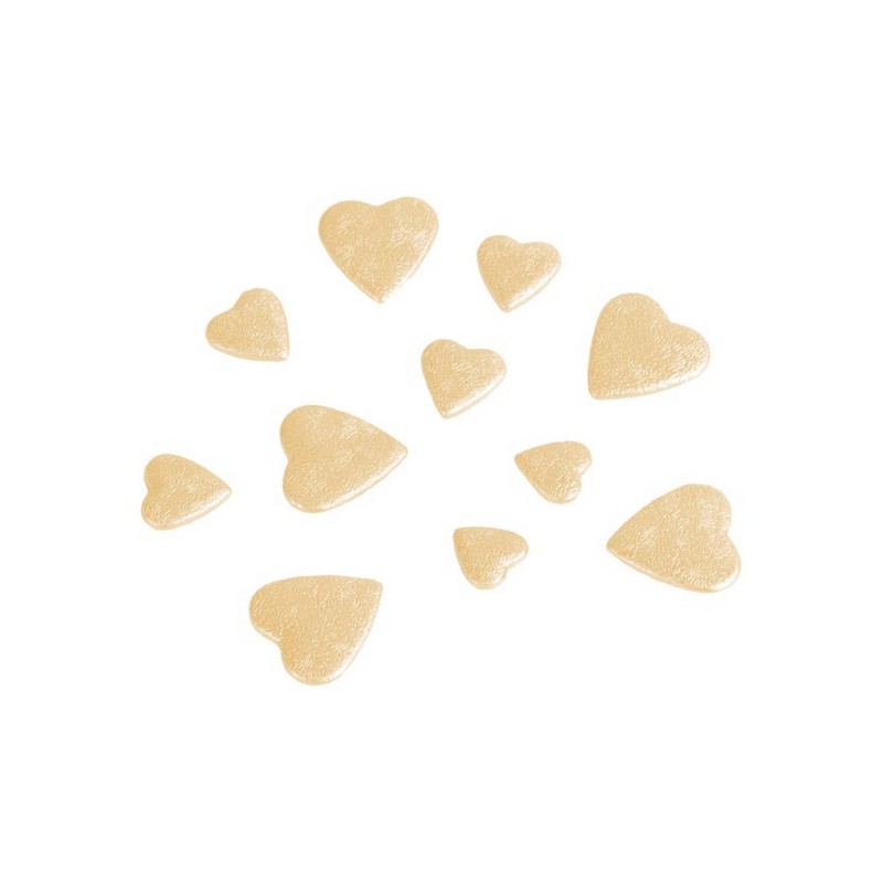 Hjerte Konfetti Laksefarvet - 1 pose (50 g) | Valentinsdag Konfetti - Temashop
