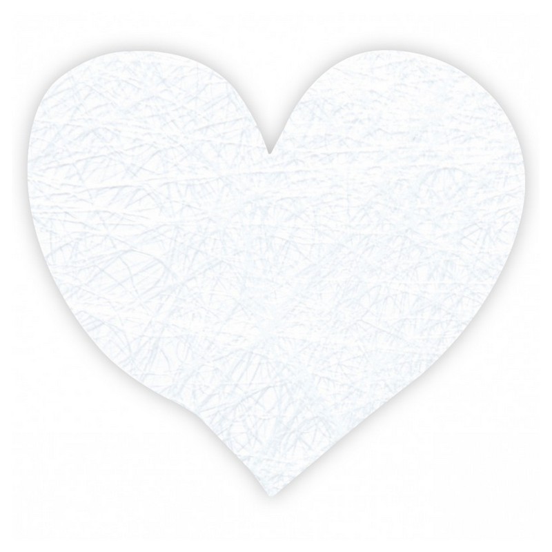 Blonde Hjertekonfetti Hvid