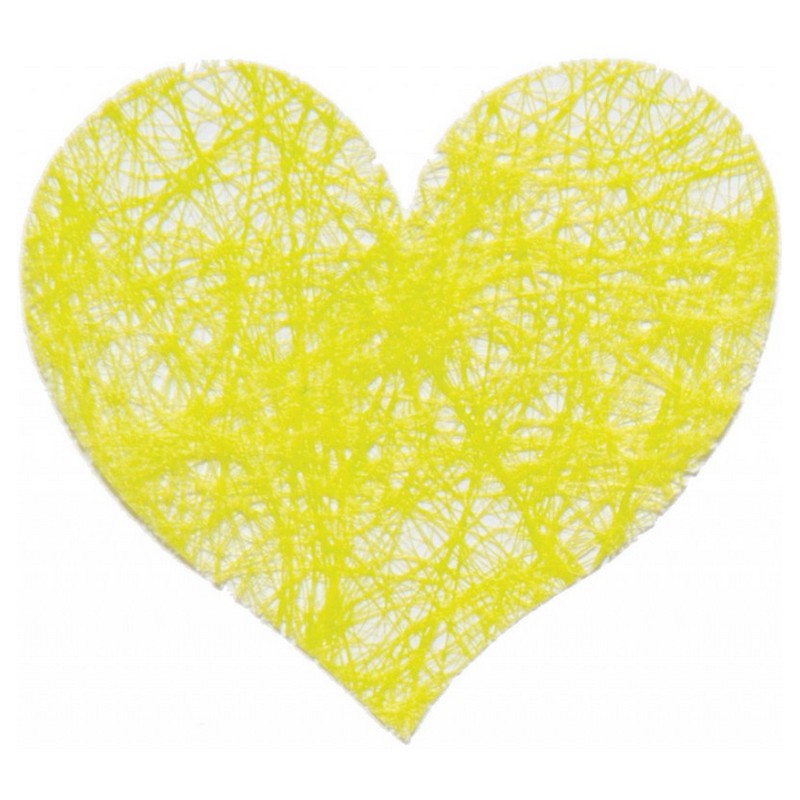 Blonde Hjertekonfetti Gul