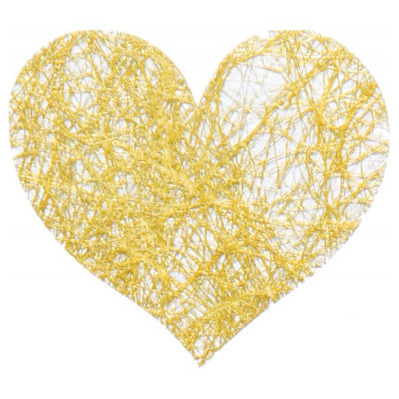 Blonde Hjertekonfetti Guld