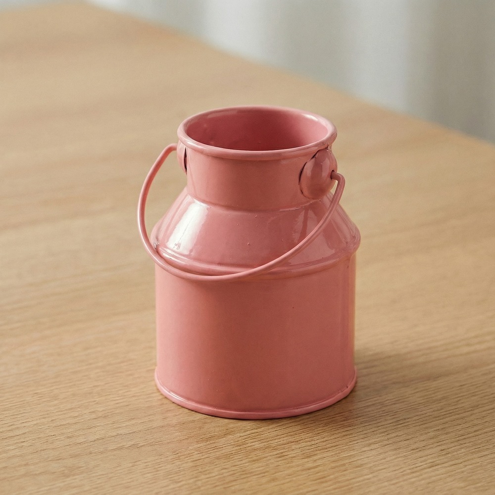 Mini Mælkekande Lyserød - 1 stk (5 x 9 cm) | Lyserødt Tema Vase - Temashop