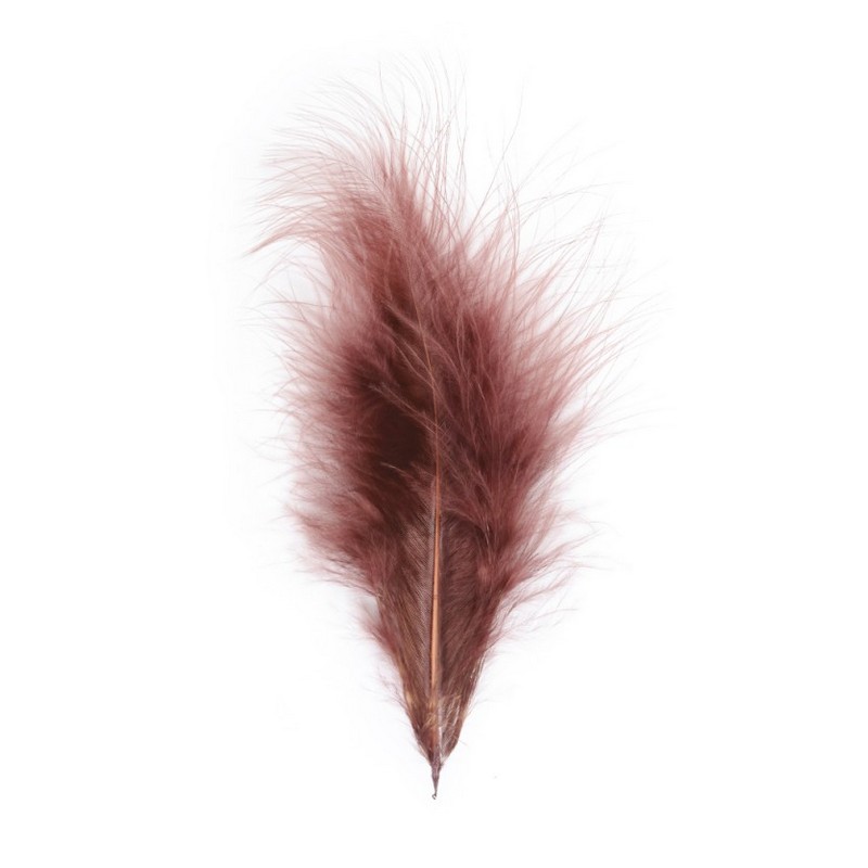 Dekorationsfjer Chokolade 10-15 cm - 5 stk (10-15 cm) | Natur tema Fjer - Temashop