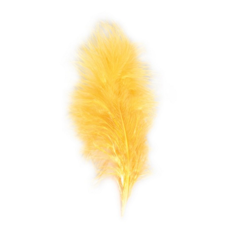 Dekorationsfjer Mangogul 10-15 cm - 5 stk (10-15 cm) | Natur tema Fjer - Temashop