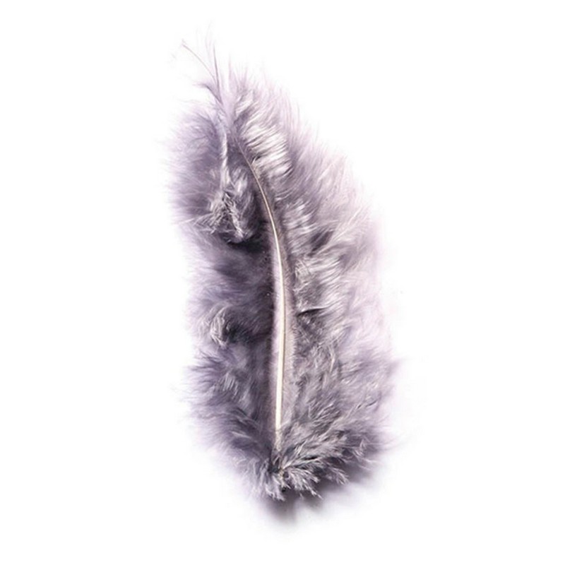 Dekorationsfjer Grå 5-10 cm - 1 pose (5-10 cm) | Natur tema Fjer - Temashop