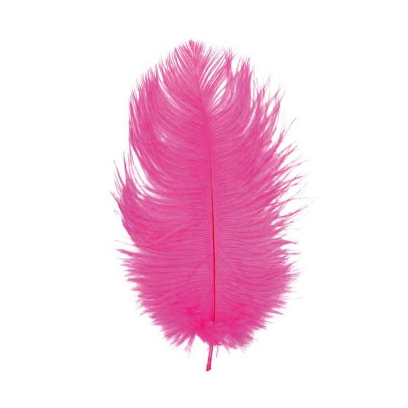 Strudsefjer Pink 55-60 cm - 1 stk (55-60 cm) | Natur tema Fjer - Temashop