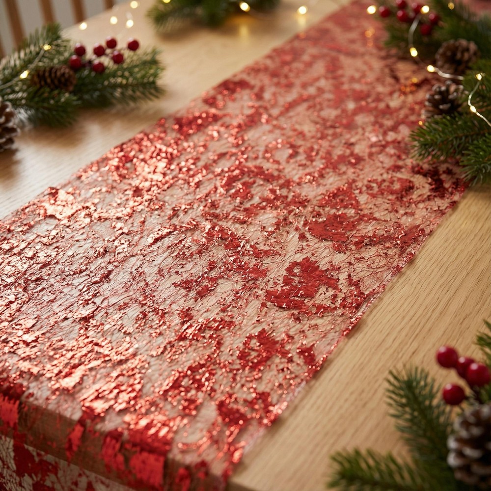 Skinnende Bordløber Rød