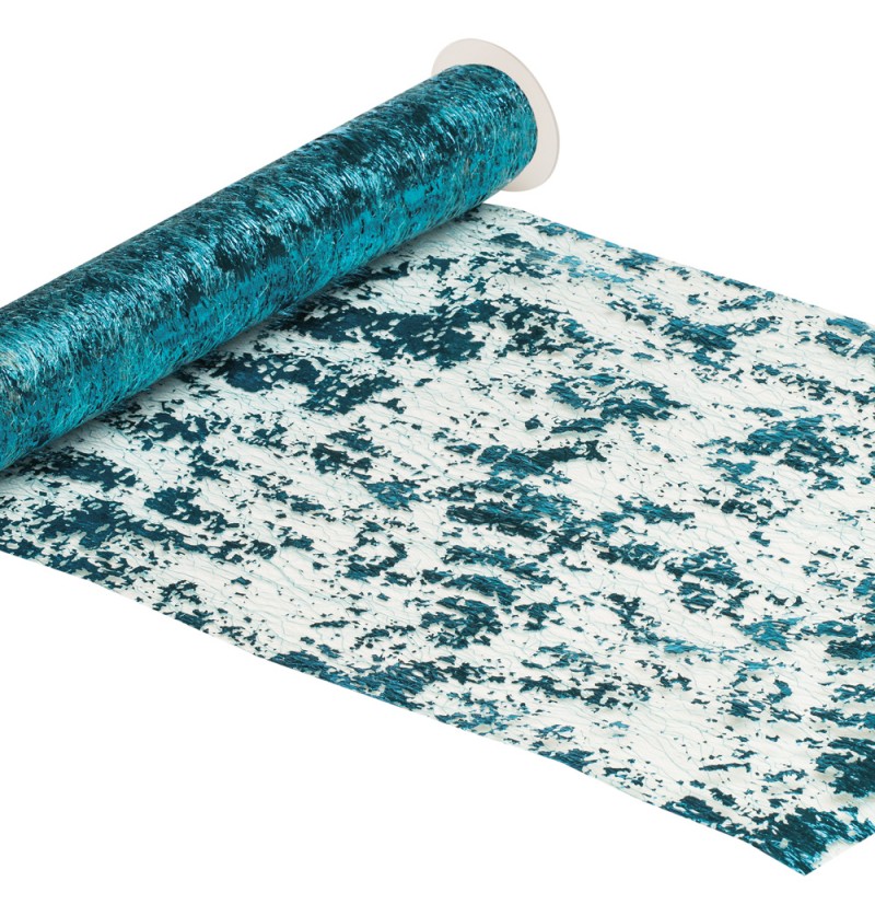 Skinnende Bordløber Turkis