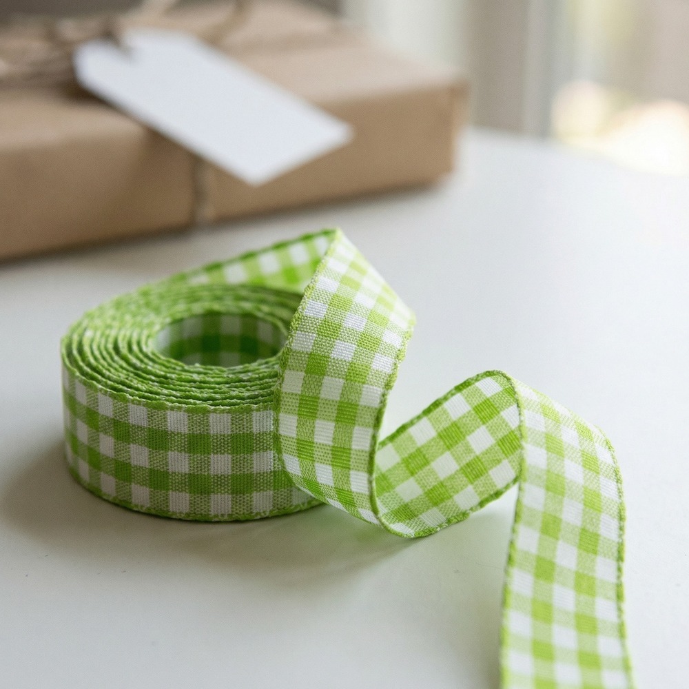 Ternet Bånd Limegrøn - 1 rulle (1,5 cm x 2 m) | Grønt tema Bånd - Temashop