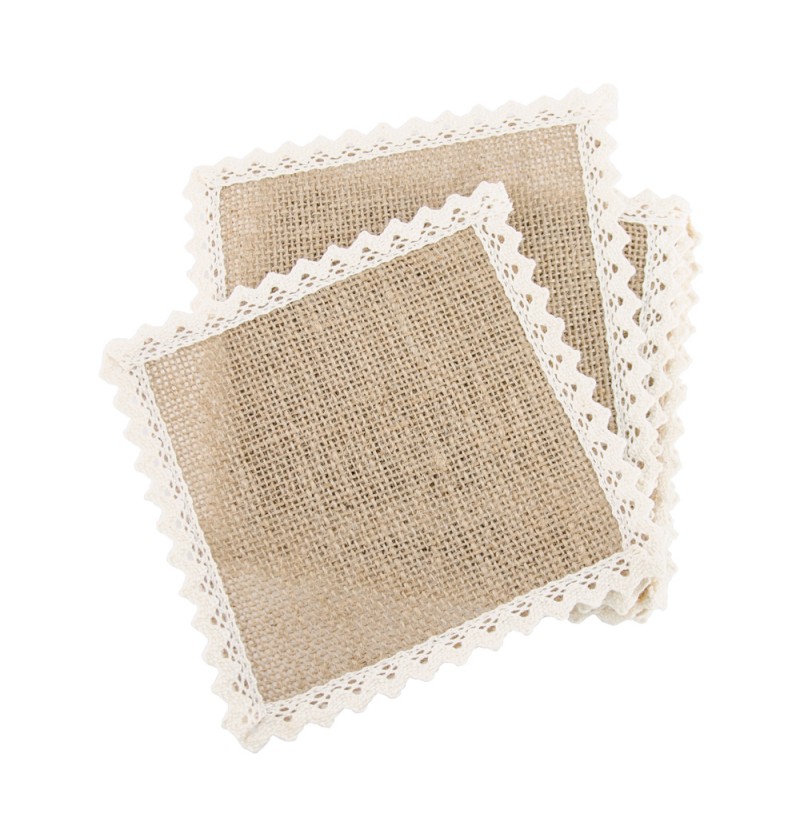 Rustikke Dækkeservietter Jute Natur