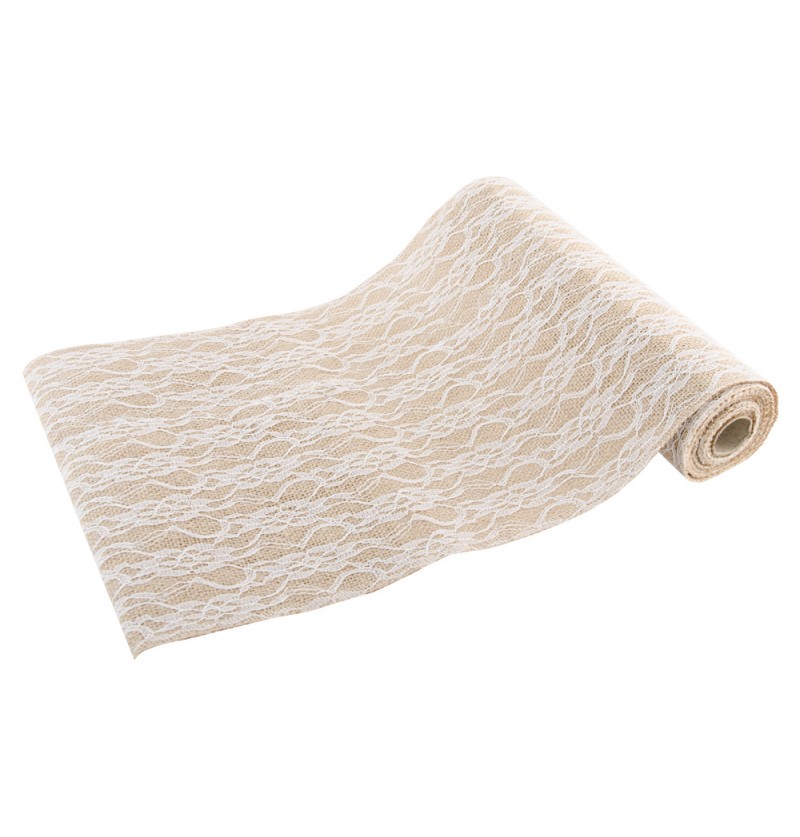 Jute Blonde Bordløber Hvid