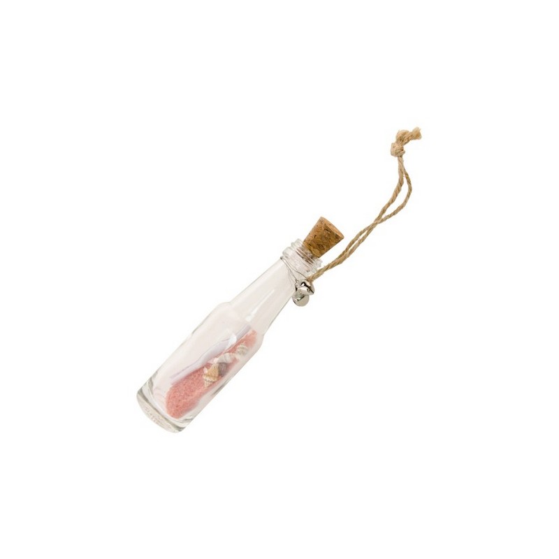 Flaskepost Dekoration - 1 stk (2,5 x 12 cm) | Maritimt Glasdekoration - Temashop